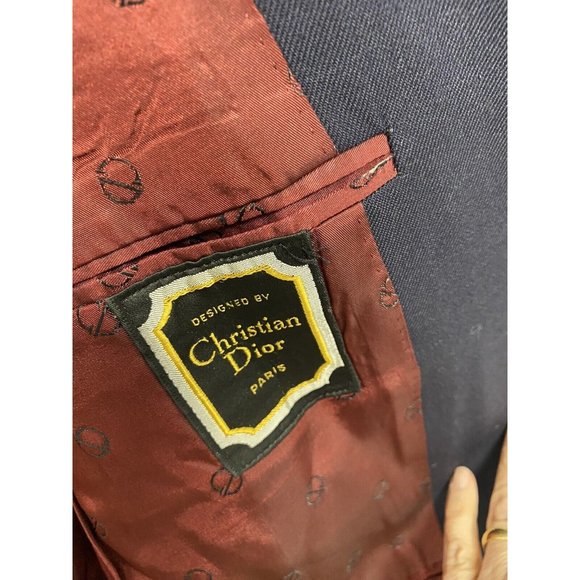 Christian Dior / Hart Schaffner & Marx VTG navy blazer 38R* - Picture 7 of 7